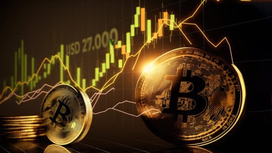 Bitcoin muestra fortaleza en zona de USD 27.000