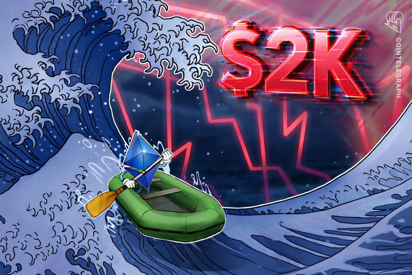 Ether perdió el nivel de USD 2K: prueba de fuego para la confianza de los holders