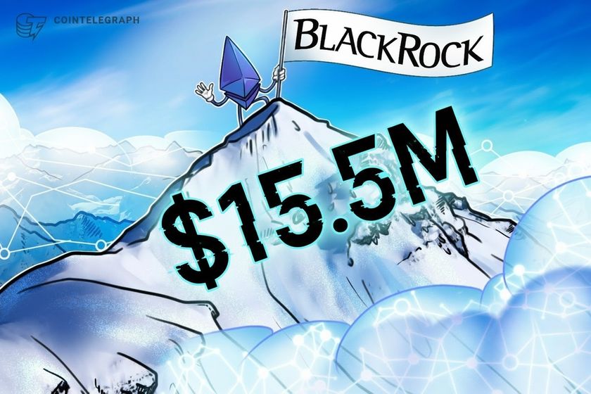 El ETF de Ethereum con staking de BlackRock registró un volumen de 15,5 millones de dólares en su debut